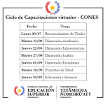 CONES anuncia ciclo de capacitaciones virtuales